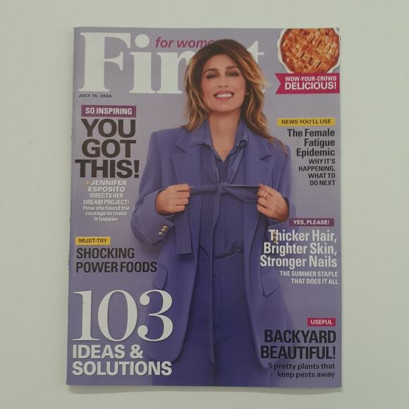 First for Women Magazine July 15 2024 Jennifer Esposito Feature Reader Solutions - Picture 1 of 2